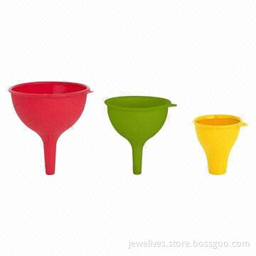 Silicone funnel, made of food grade silicone material, FDA/LFGB certified